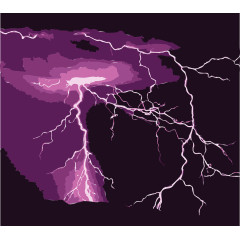 紫色雷电天气背景