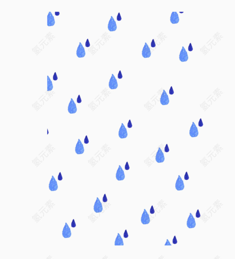蓝色雨滴形状授权书底纹素材