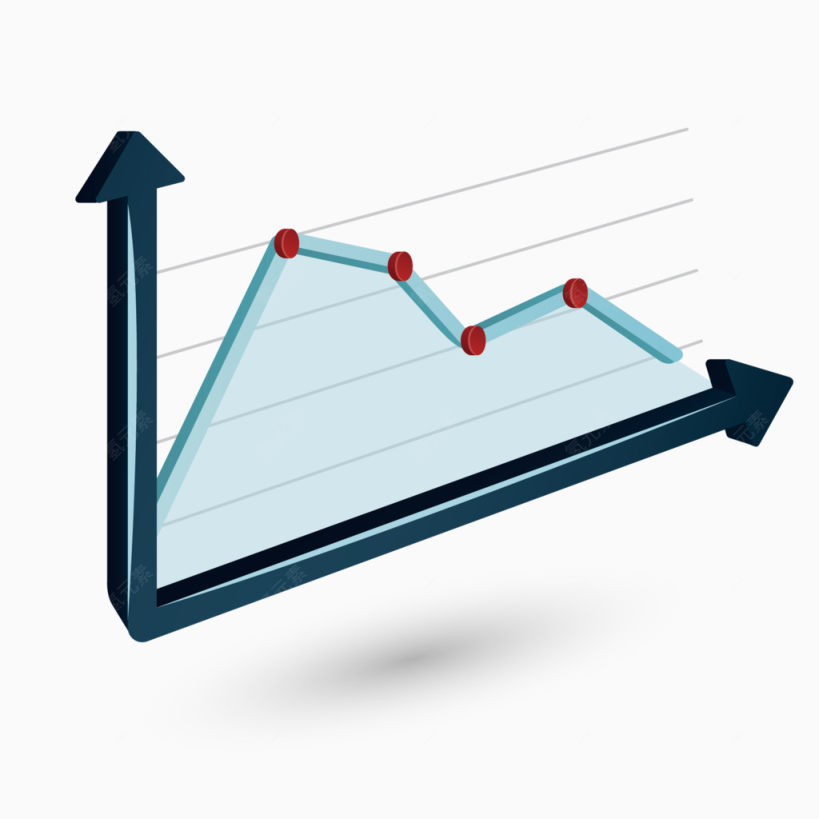 矢量折线图免费素材下载