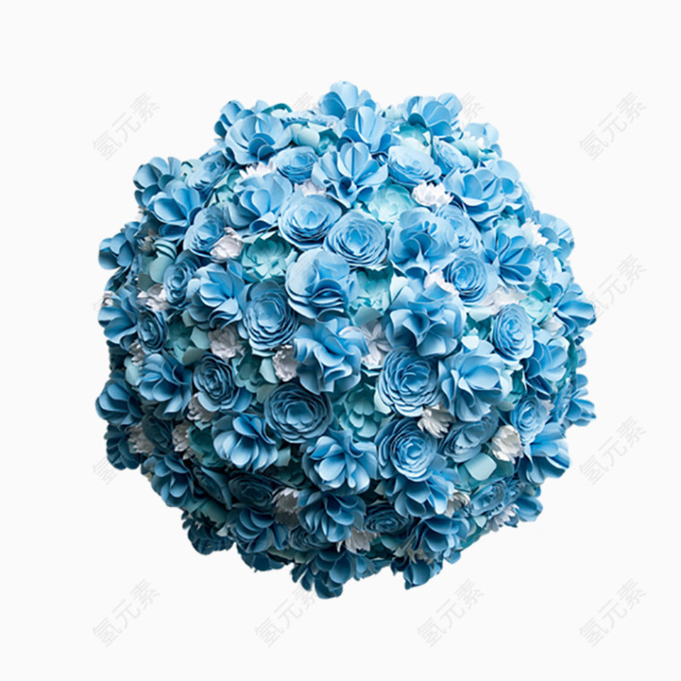 蓝色唯美小花