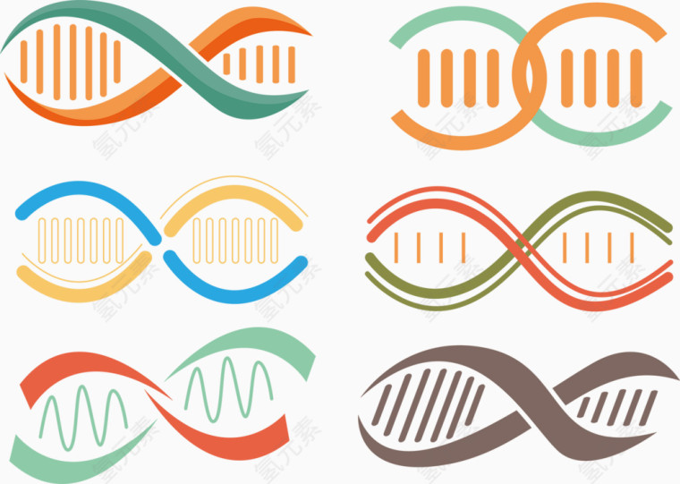 可爱彩色科研矢量元素