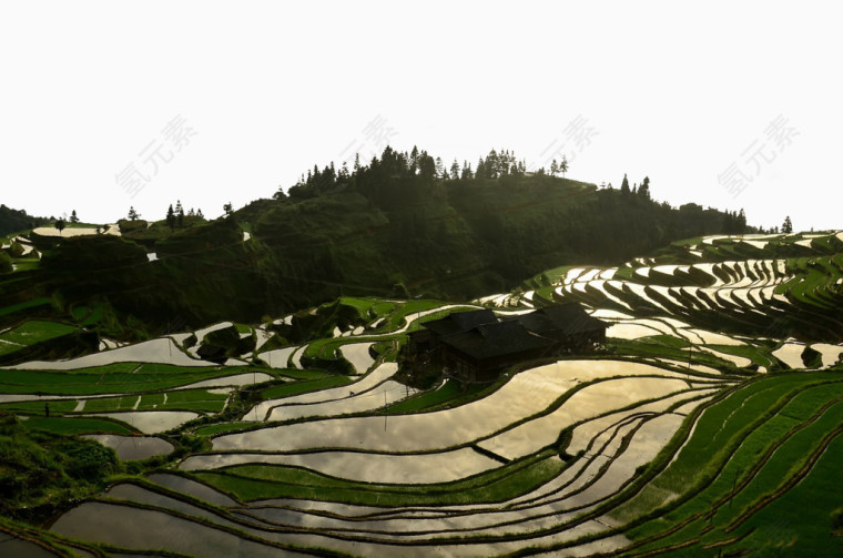 加榜梯田峡谷自然风光