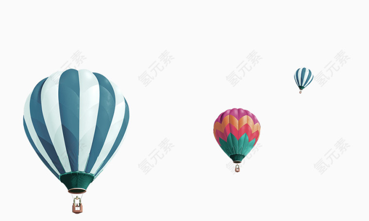 热气球漂浮素材