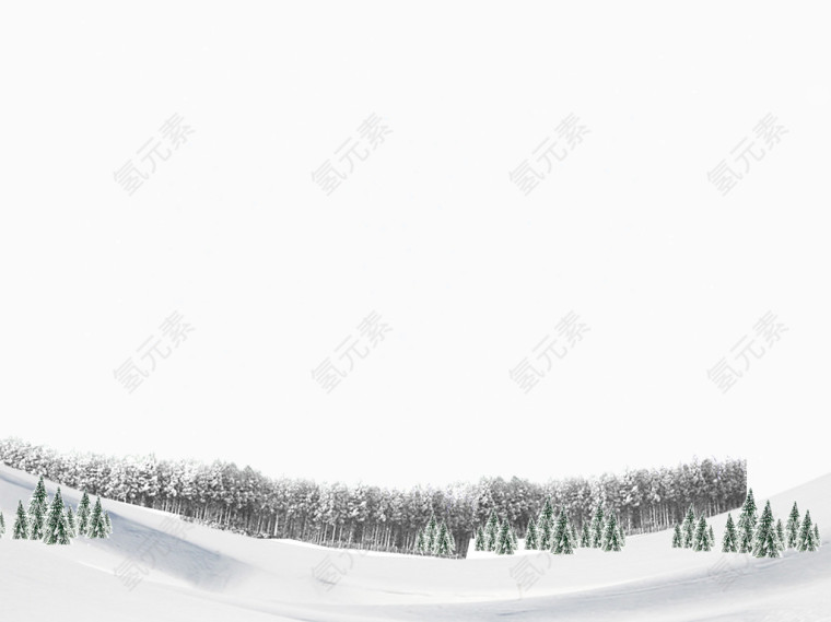 秋冬雪景