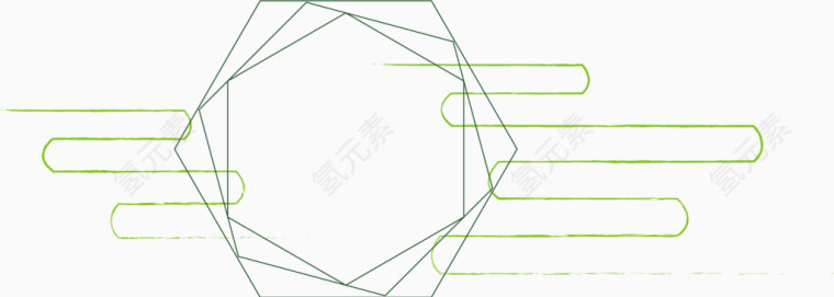 矢量手绘几何边框