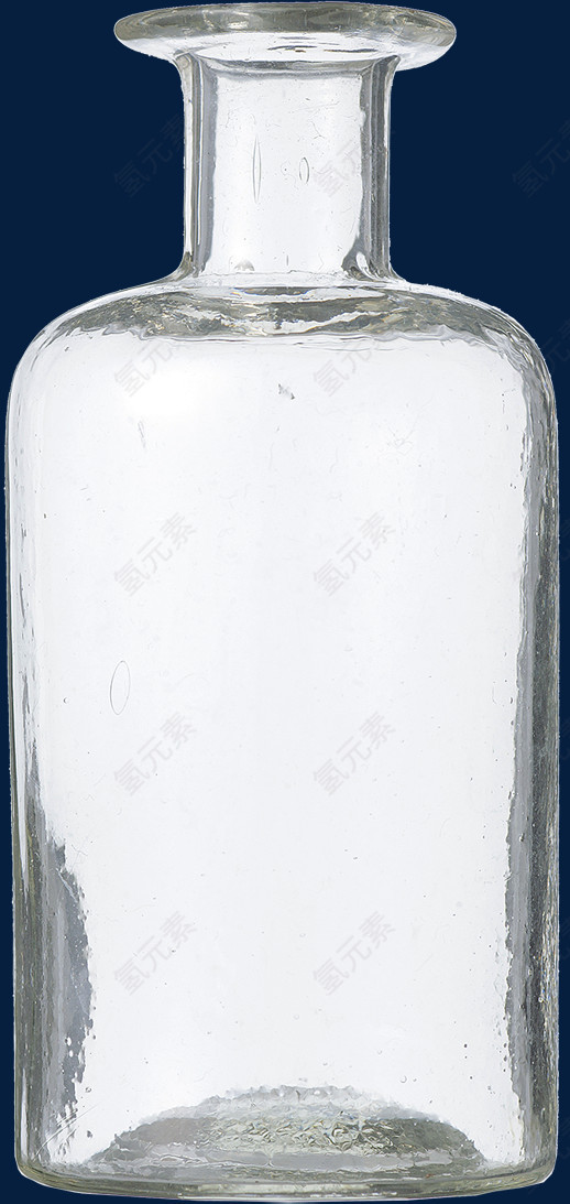 白色透明玻璃瓶