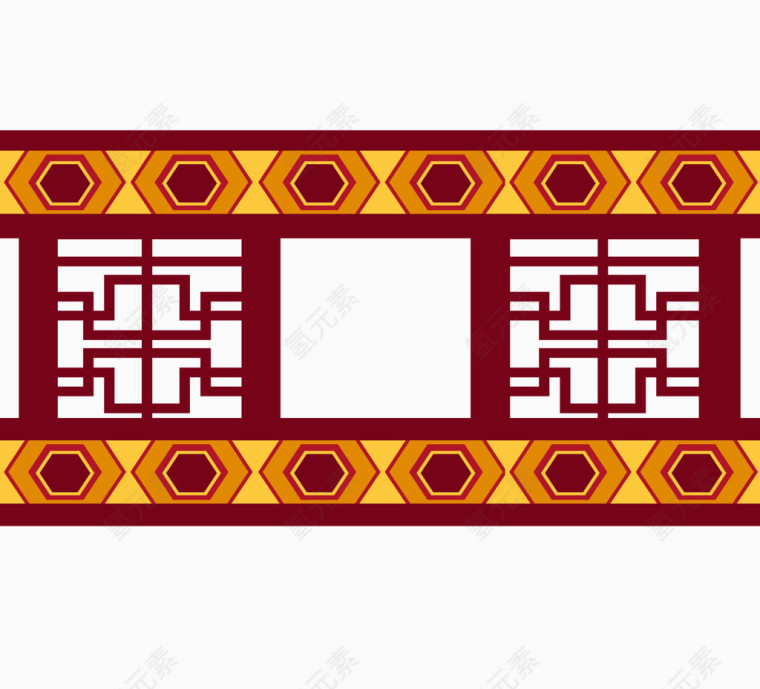 中国传统边框窗框门框