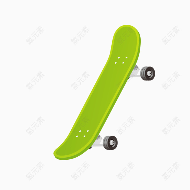 绿色滑板素材