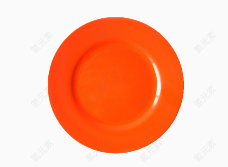 橙色一次性餐盘