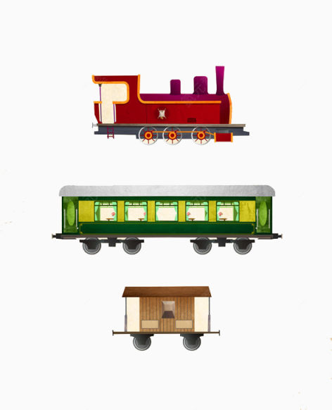 卡通三种交通工具下载