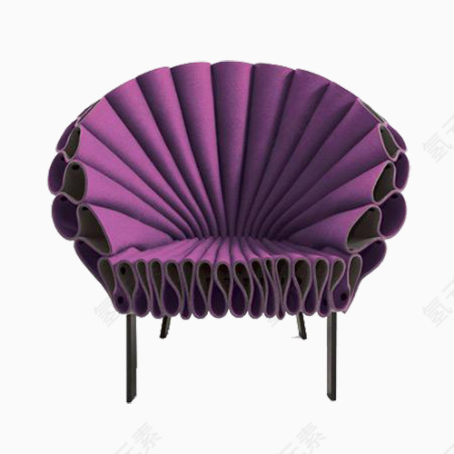 紫色折叠椅子