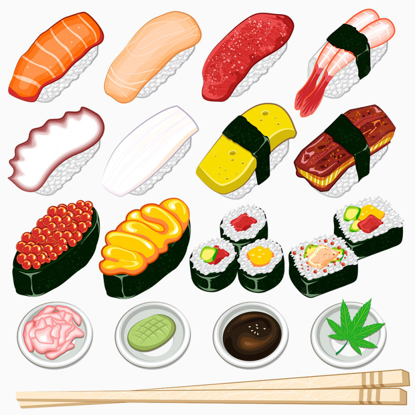 各种寿司食物集合下载