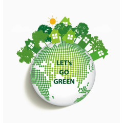 绿色环保地球设计元素