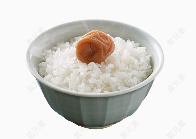 热气腾腾的米饭图片