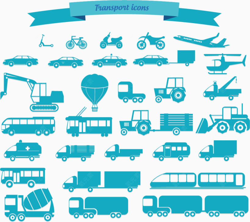 交通工具矢量图下载
