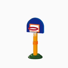 手绘篮板篮球框素材