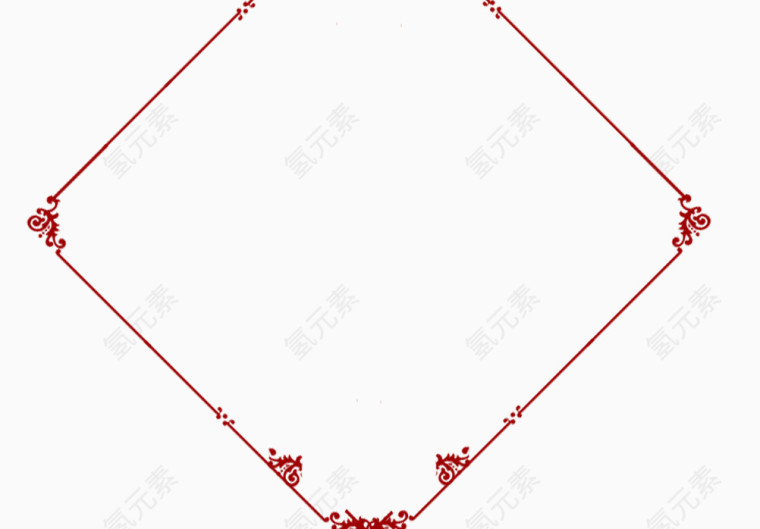 红色边框装饰