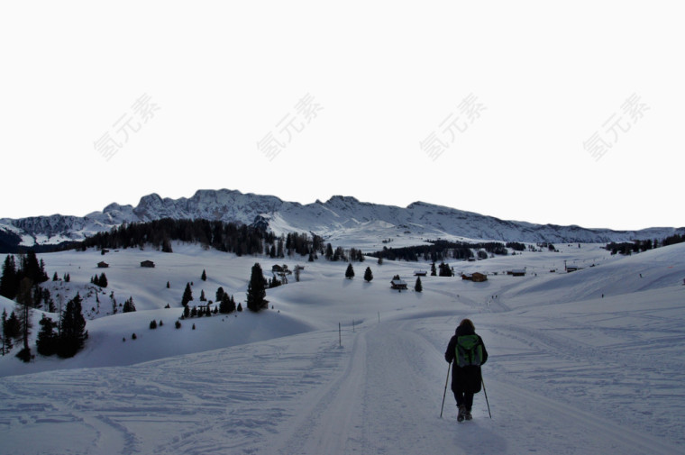 白色滑雪场