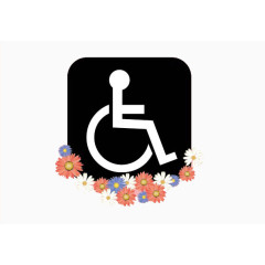 关爱残疾人公益图