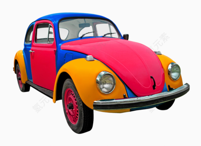 彩色甲壳虫汽车