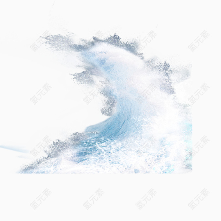 大海的蓝色波浪素材