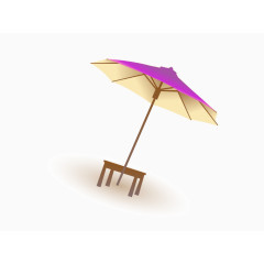 紫色遮阳伞