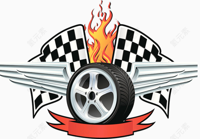 F1赛车队徽设计