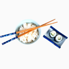 寿司糯米饭筷子素材