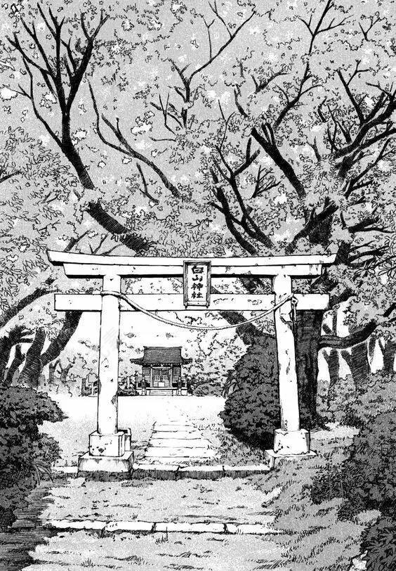 樱花神社背景