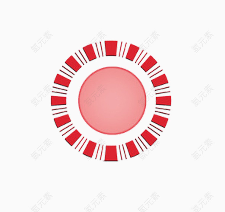 红色圆形条纹圆圈