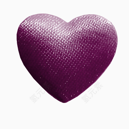 紫色桃心抱枕