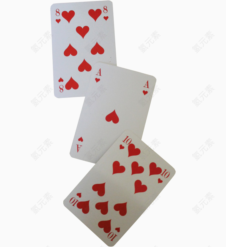 三张扑克牌