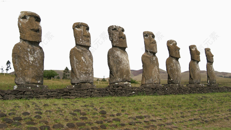 智利旅游复活节岛石像