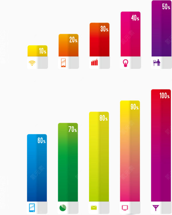 矢量柱形图下载