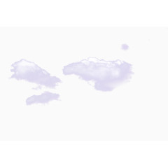 紫色清新云朵漂浮素材