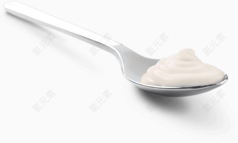 勺子里的奶油