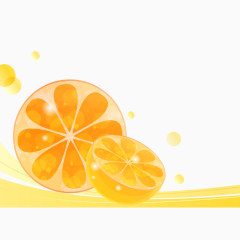 矢量创意橘子素材