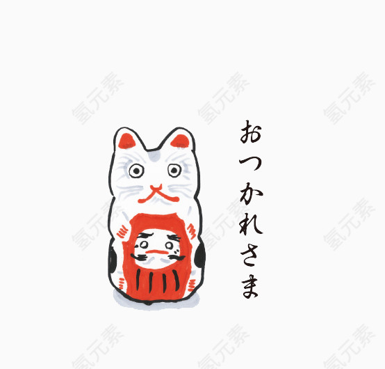 日式传统吉祥物招财猫