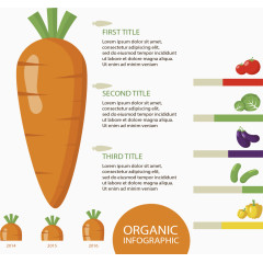 创意胡萝卜数据图表