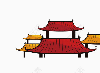 中国风屋顶素材