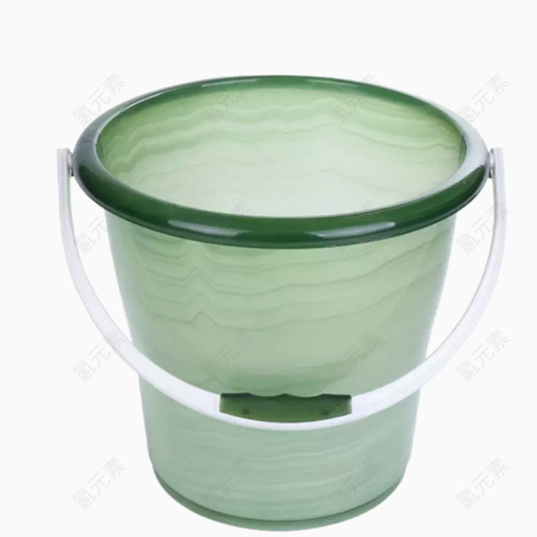 绿色边的桶