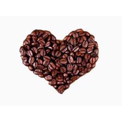 咖啡豆心形图案