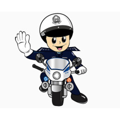 骑摩托的警察
