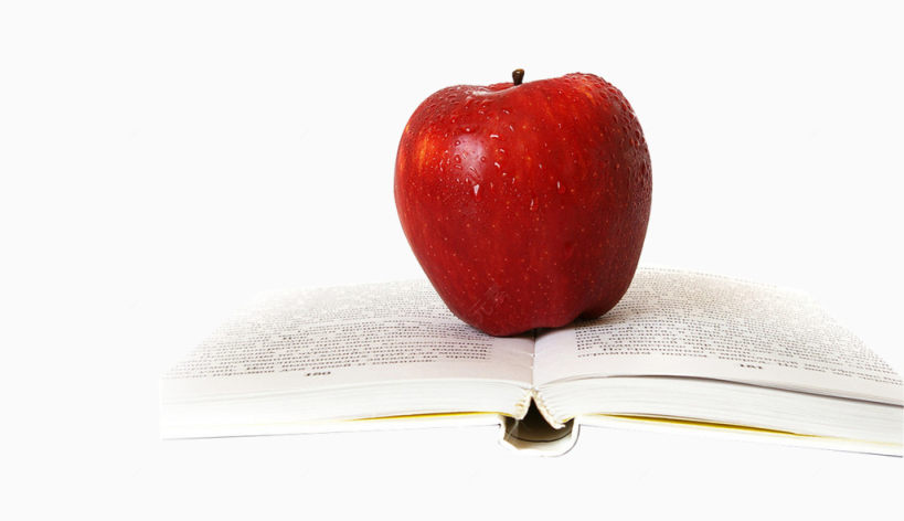 书本上的红苹果下载