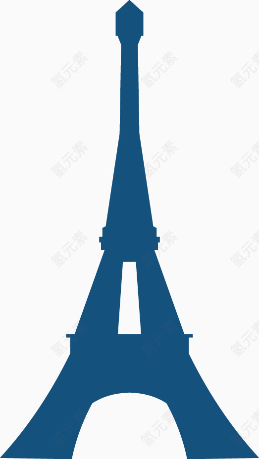 矢量PPT创意设计旅游巴黎铁塔图标