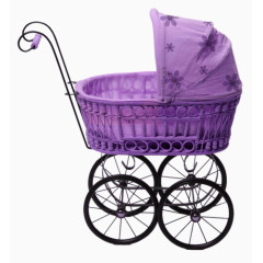 紫色婴儿车