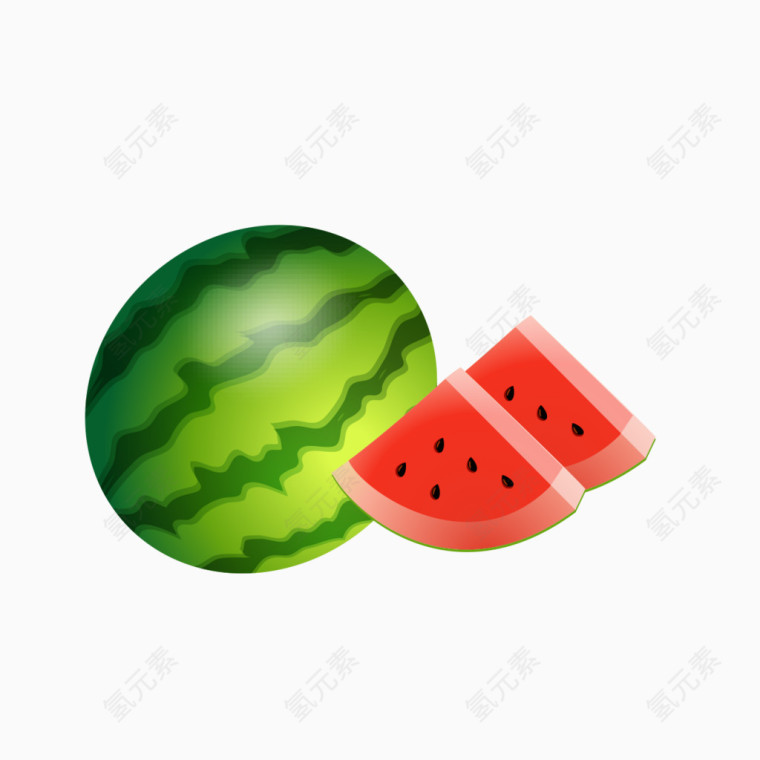绿色西瓜图片