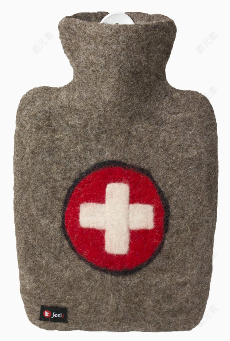 纯羊毛红十字会热水袋