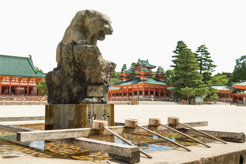 日本平安神宮建筑素材图下载