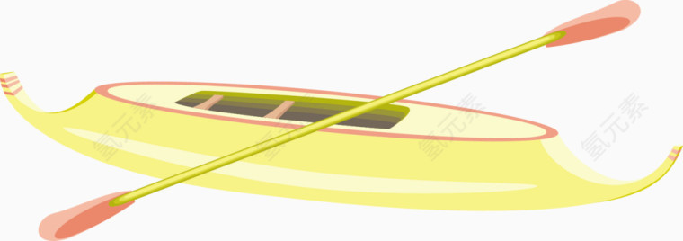 皮筏艇和桨